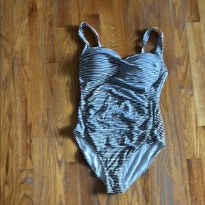 Striped One-Piece Swimsuit